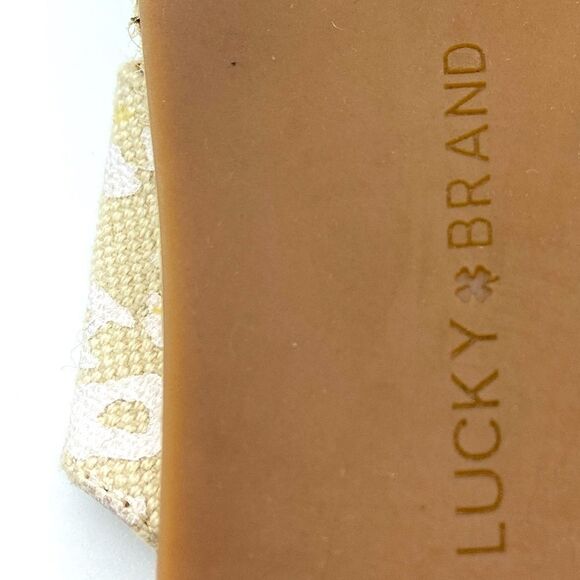Lucky & Brand Gayte Animal Print Espadrille Sandals Size 6M/36,5 Made in Brazil - Picture 7 of 9
